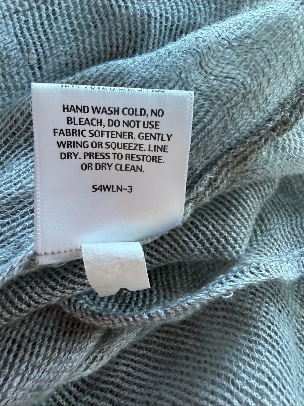 Eileen Fisher Gray Silver Mesh Linen Henley Tank Top Womans Size S Minimalist - Picture 15 of 16